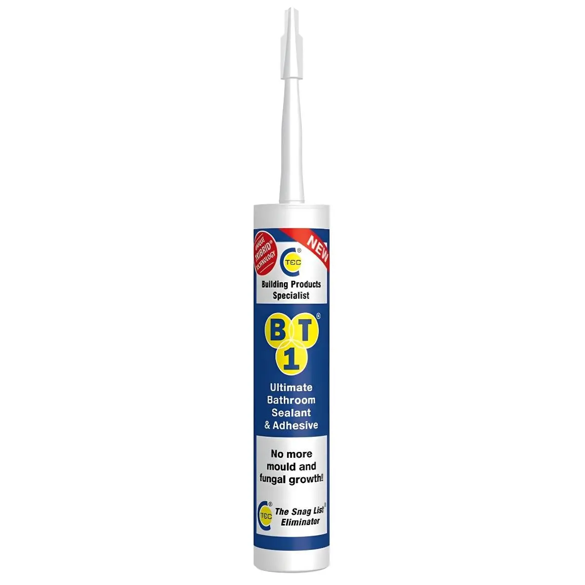 C-Tec Bt1 290Ml Ultimate Bathroom Sealant & Adhesive - White 1