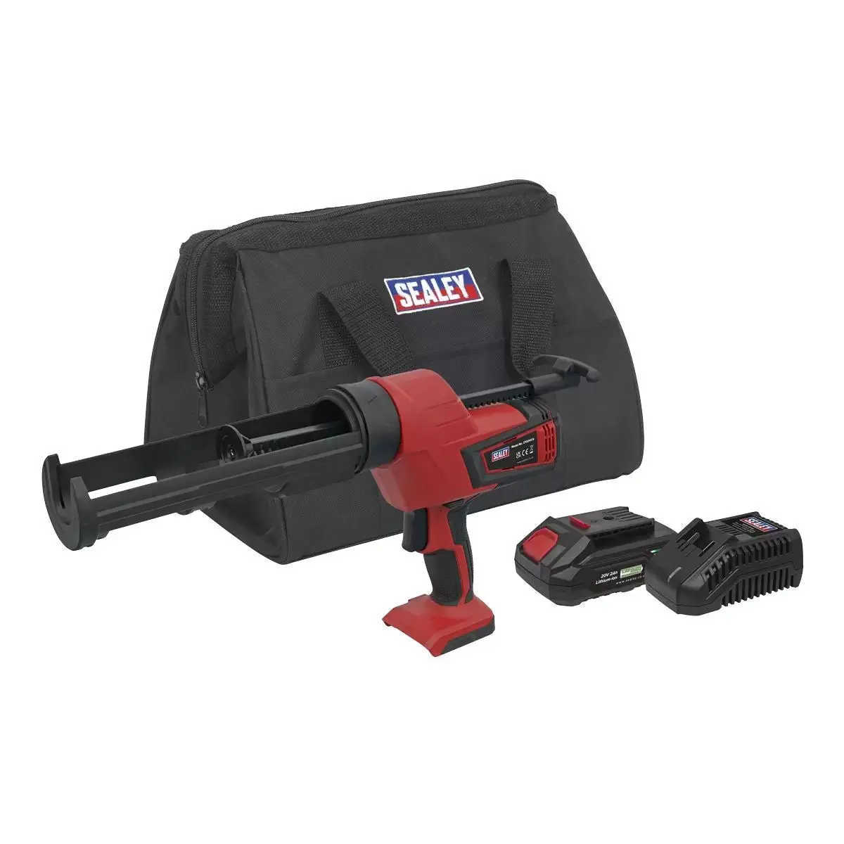 Sealey Cp20vcgkit1 Caulking Gun Cordless 20V 2Ah Kit 310Ml 1