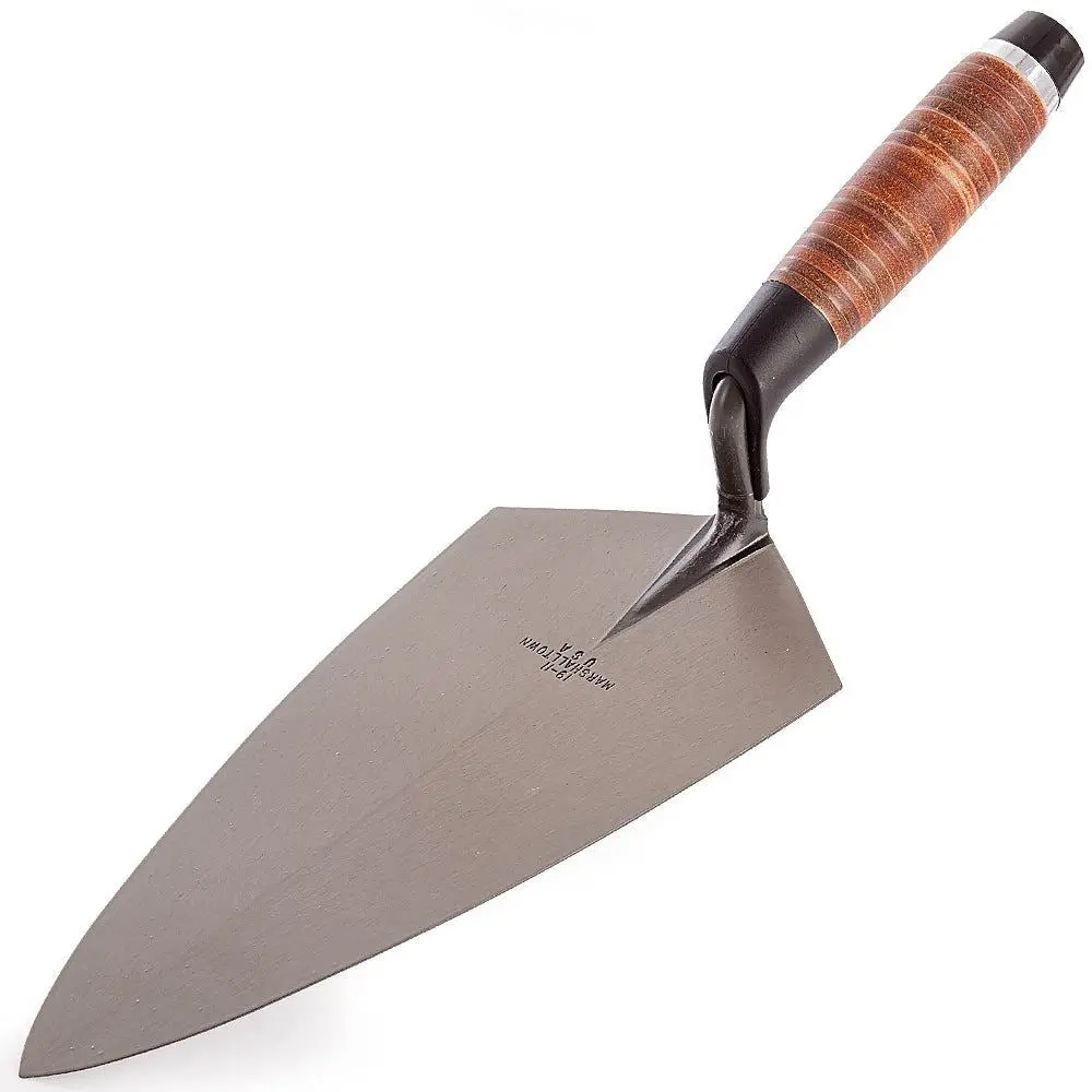 Marshalltown 19L 11In Pattern Brick Trowel Leather Handle M1911l 1