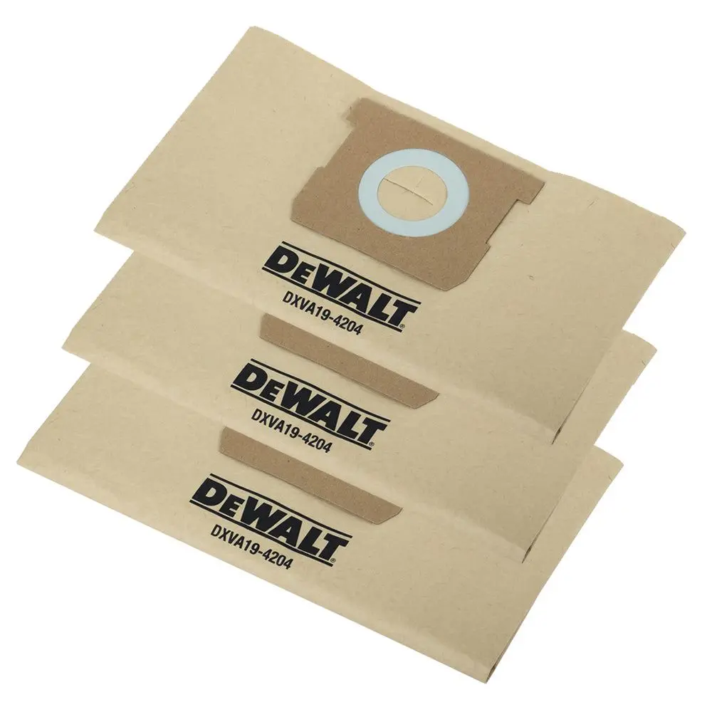 Dewalt Dust Bag Dxva19-4204 For Vacuum Cleaner Pack Of 3 1