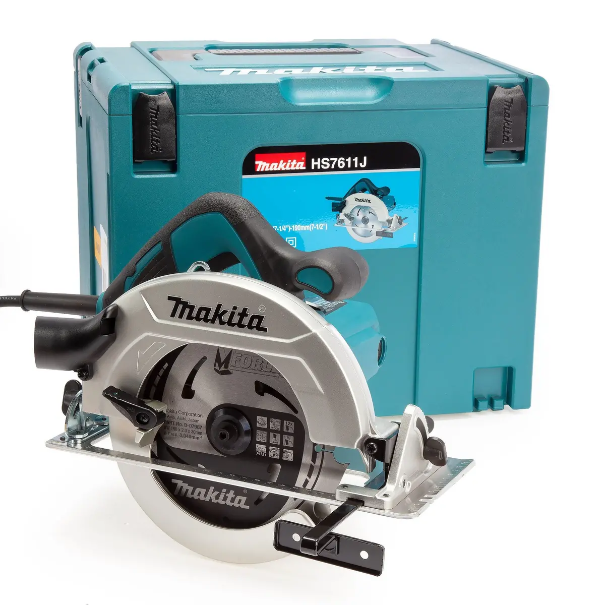 Makita Hs7611j/1 190Mm Circular Saw In Makpac Case 110V 1