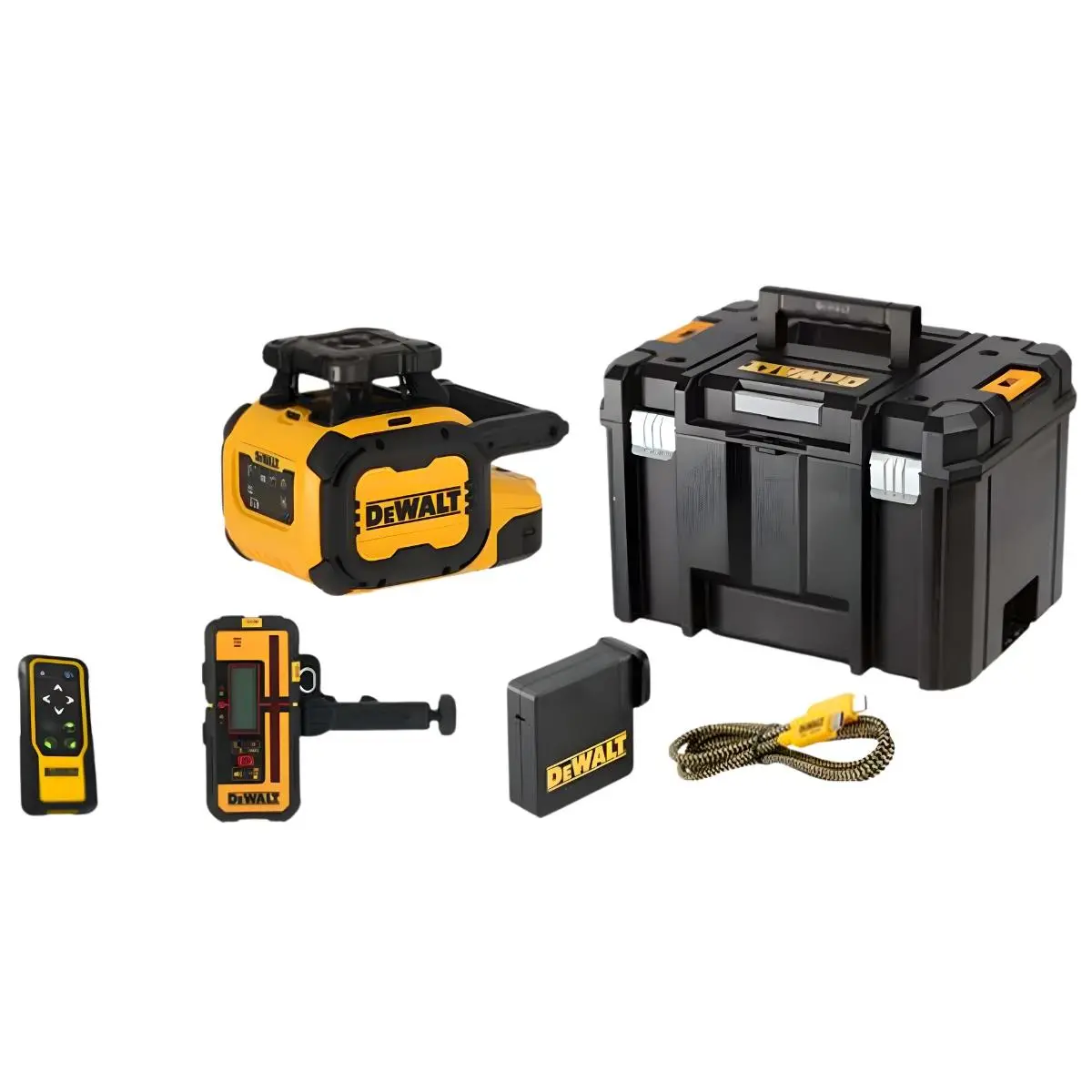 Dewalt Dcle15211r-Gb Usb-C Li-Ion Rotary Dual Slope Red Beam Laser 1