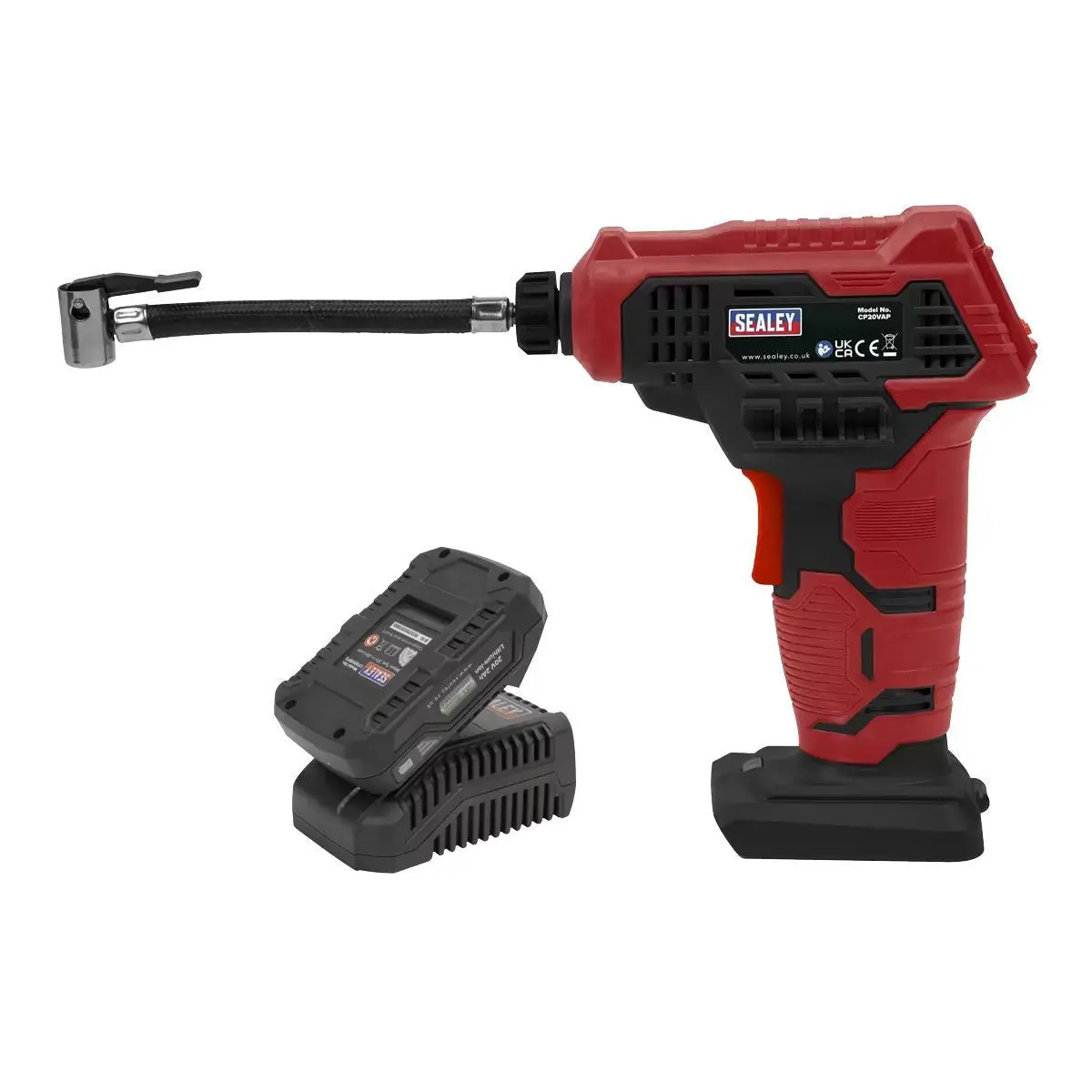 Sealey Cp20vapkit1 20V Air Pump With Battery & Charger Kit 2