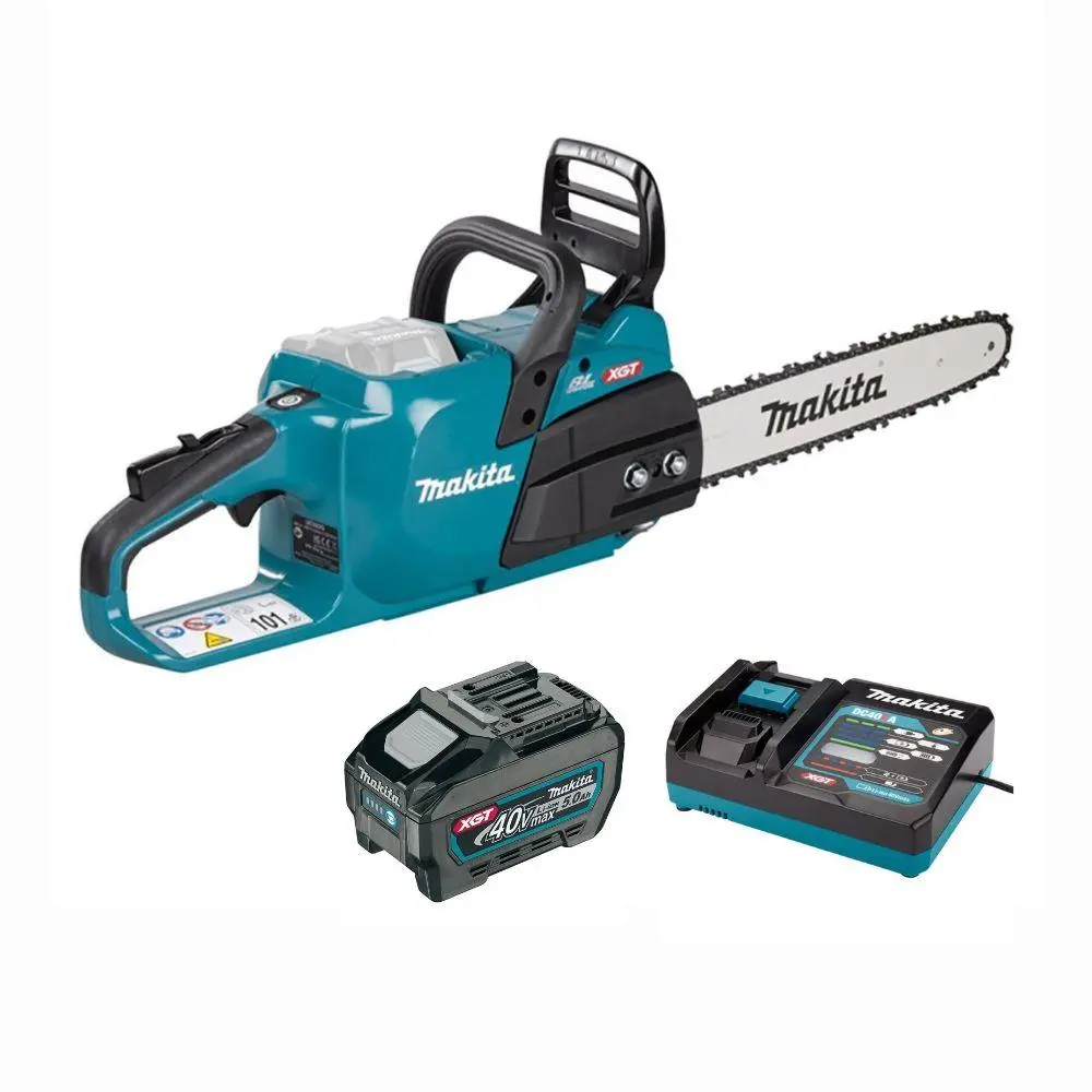 Makita Uc025gt101 40Vmax Xgt Brushless 35Cm Chainsaw With 1 X 5.0Ah Battery, Charger 1