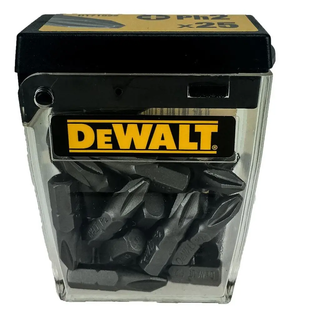 Dewalt Dt71522-Qz 25Mm Ph2 Standard Screwdriver Bits Tic Tac 25 Piece 1