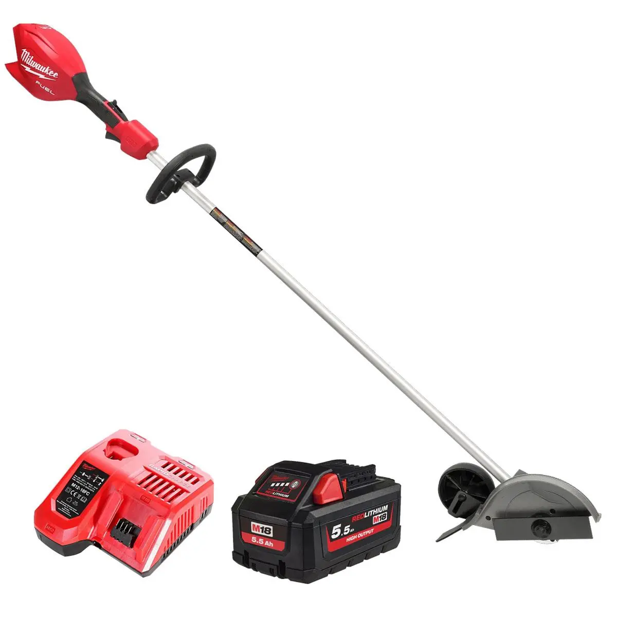 Milwaukee M18fedg-0 18V Fuel Brushless Edger With 1 X 5.5Ah Battery & Charger 1