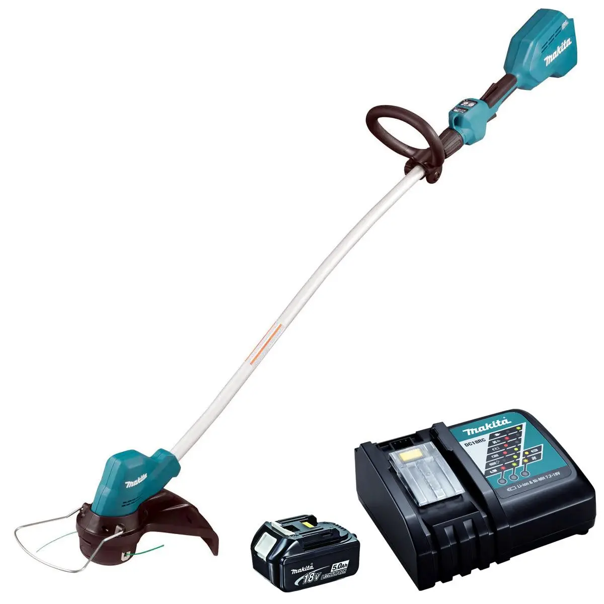 Makita Dur189rt 18V Lxt Brushless 30Cm Line Trimmer With 1 X 5.0Ah Battery & Charger 1