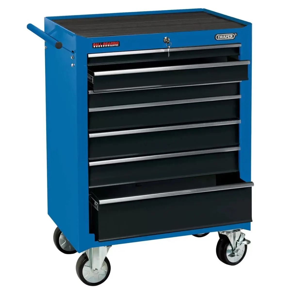 Draper Rc7d 26" Roller Tool Cabinet 7 Drawer Blue 15040 1