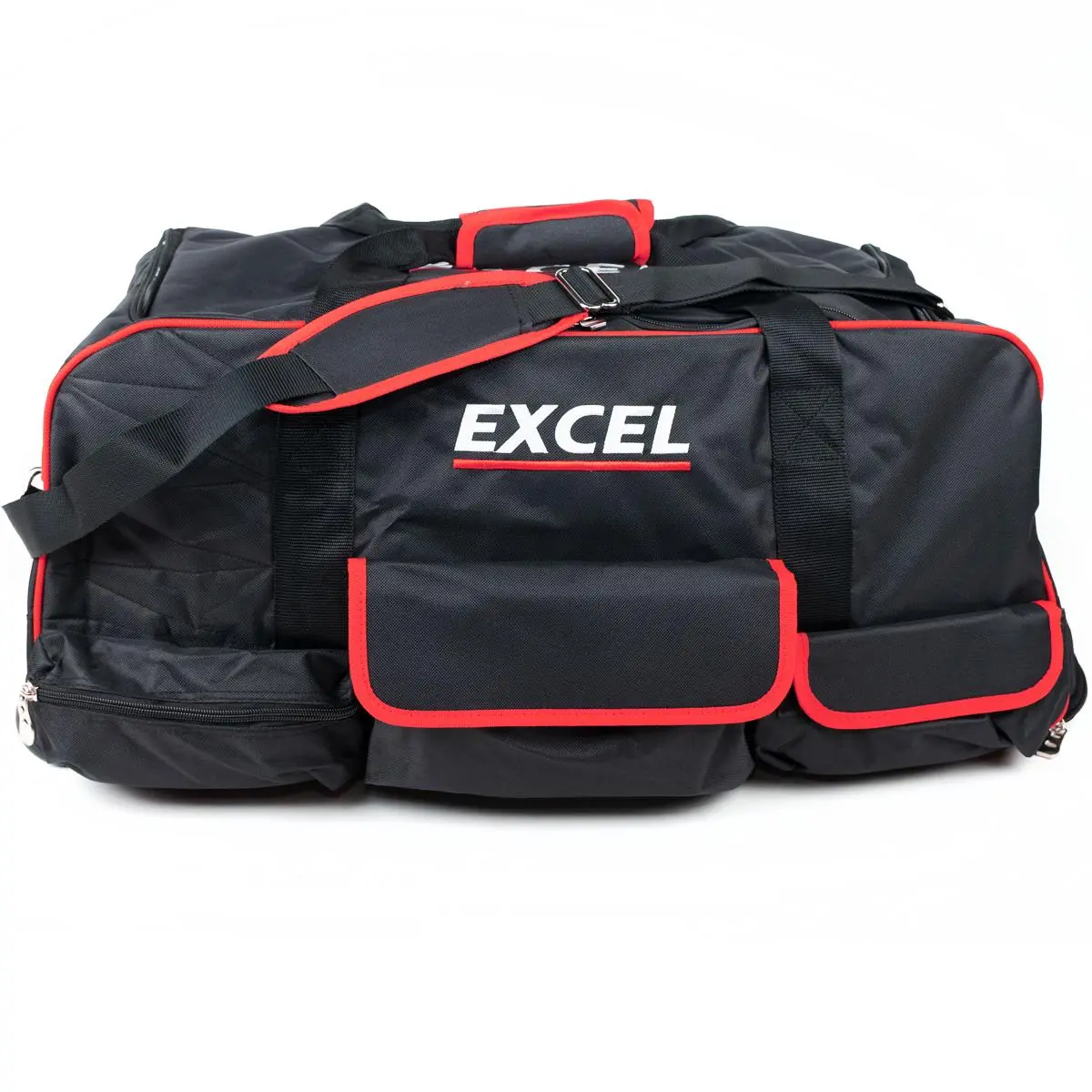 Excel 26" Heavy Duty Padded Tool Bag Red With Wheels Item Condition Box Opened Never Used 2