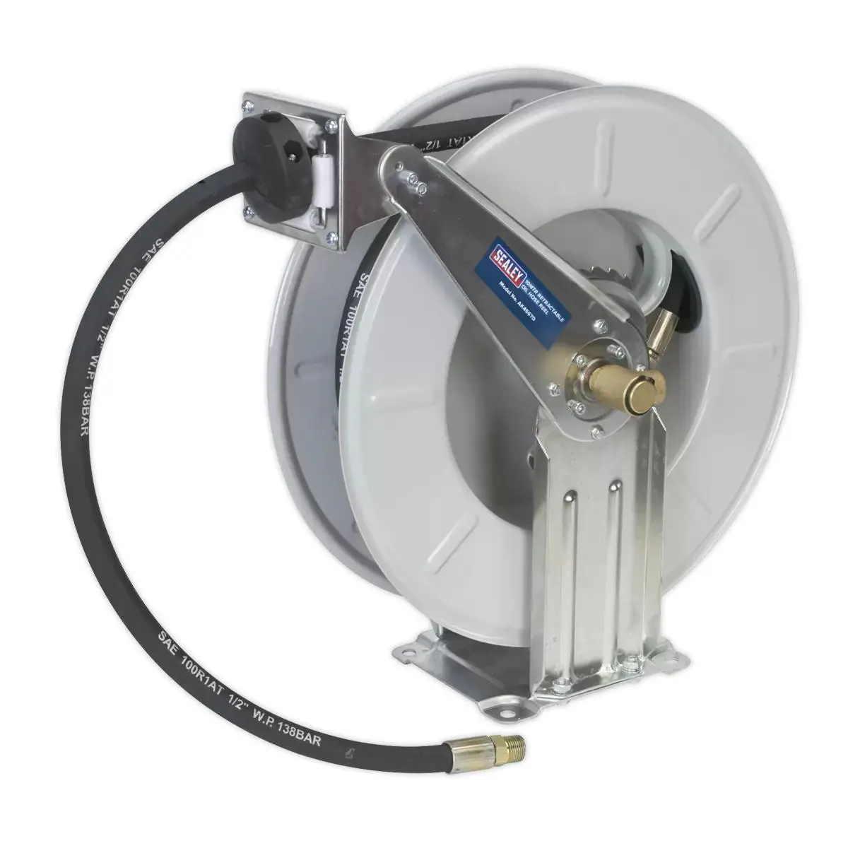 Sealey Ak4567d Oil Hose Reel Retractable 10Mtr 1