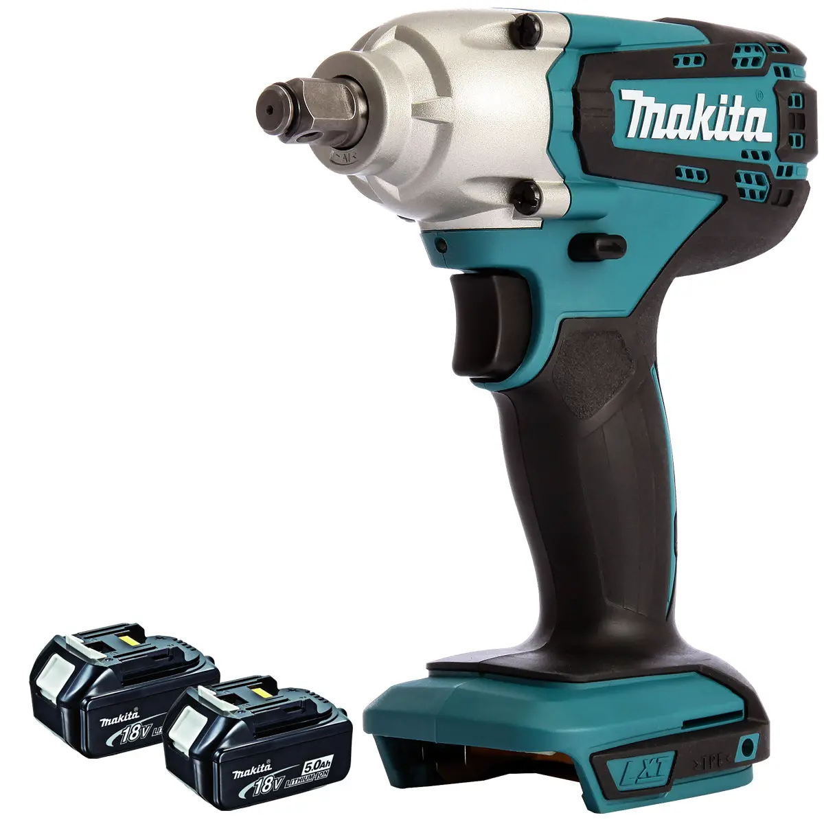 Makita Dtw190z 18V Lxt 1/2" Square Impact Wrench With 2 X 5.0Ah Batteries 1