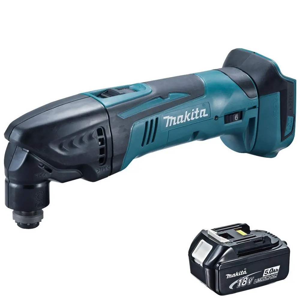 Makita Dtm50z 18V Oscillating Multitool Cutter With 1 X 5.0Ah Battery 1