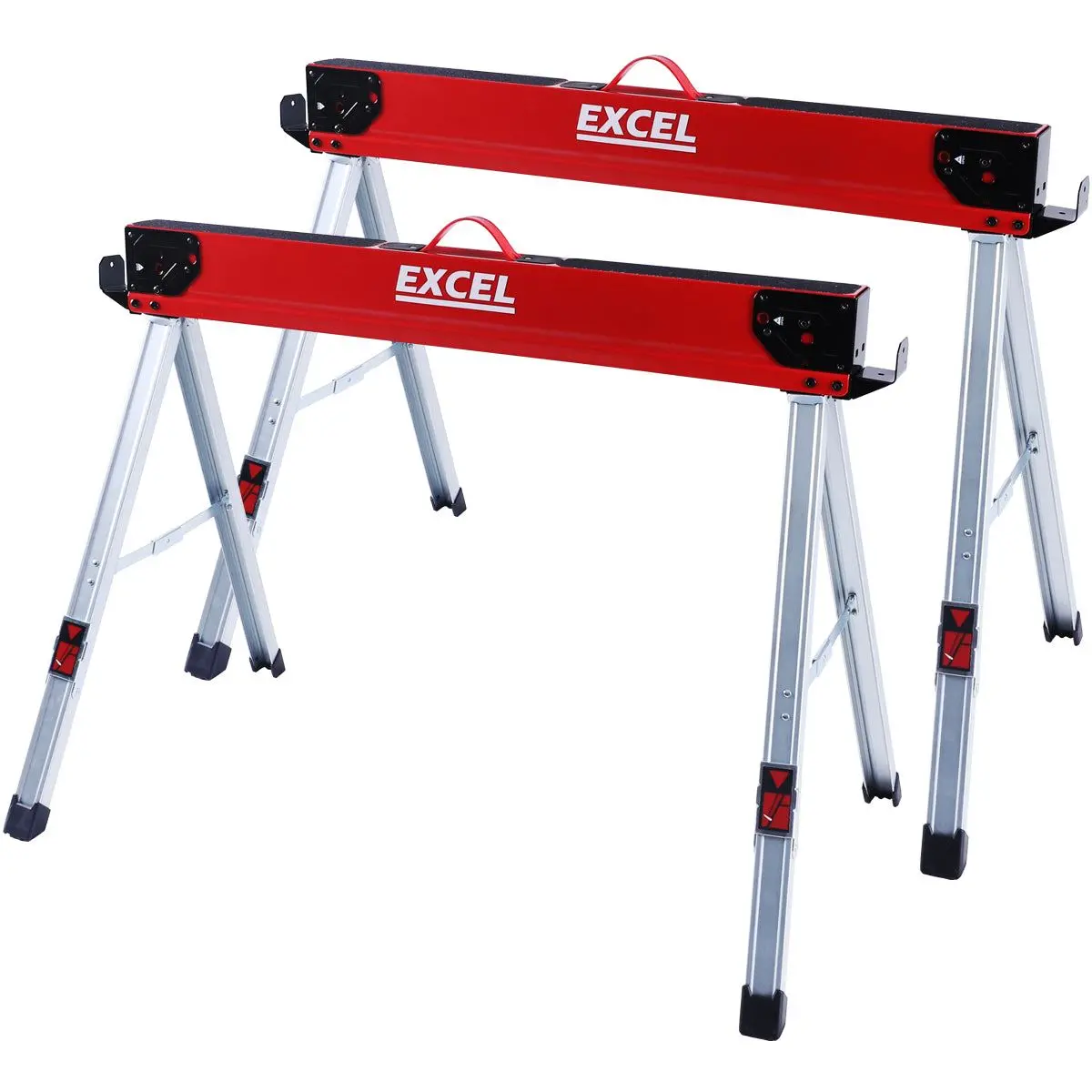 Excel Steel Sawhorse Heavy Duty Twin Pack 1000Kg Capacity 1
