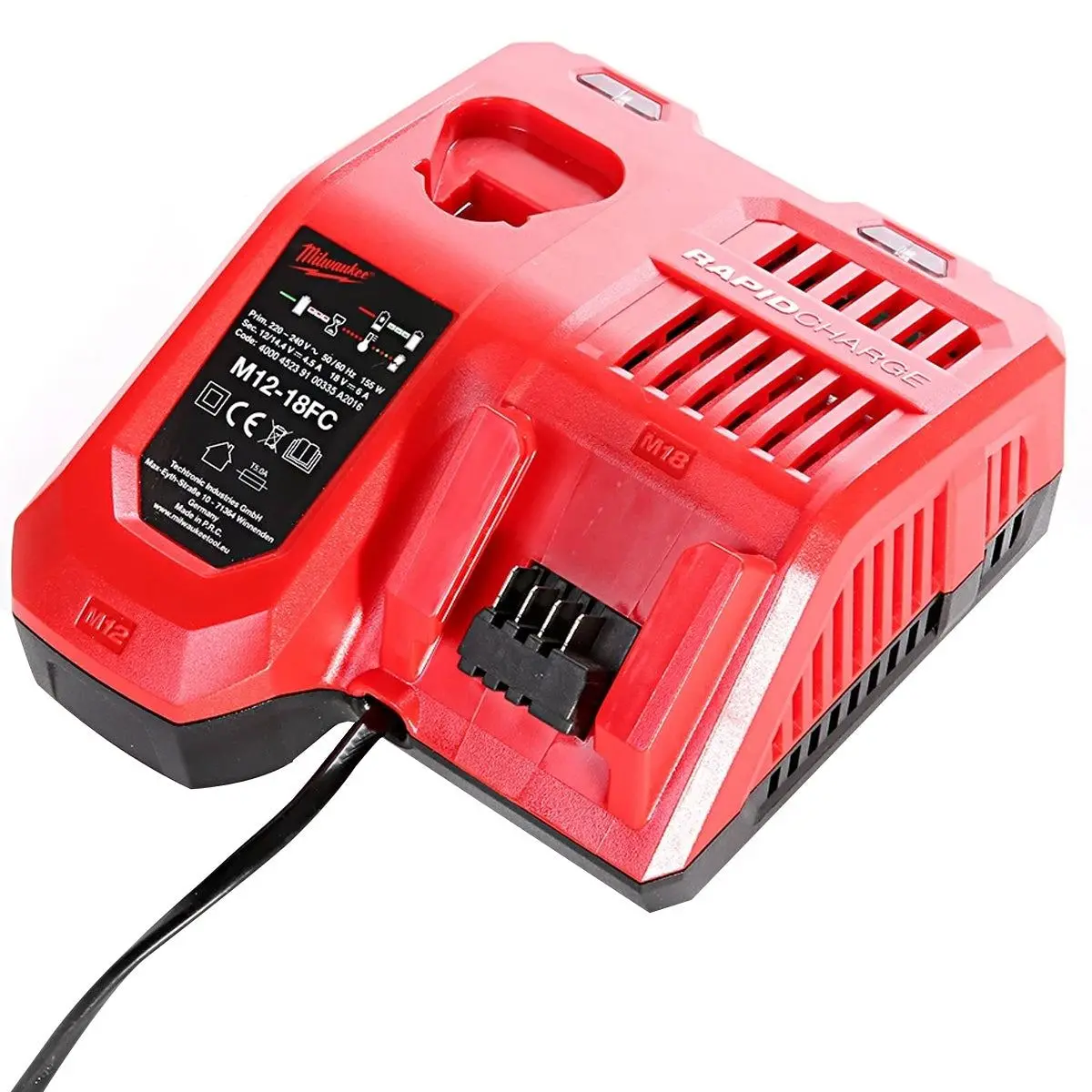 Milwaukee M12-18Fc 12-18V Li-Ion Multi Voltage Fast Charger 4932451080 1