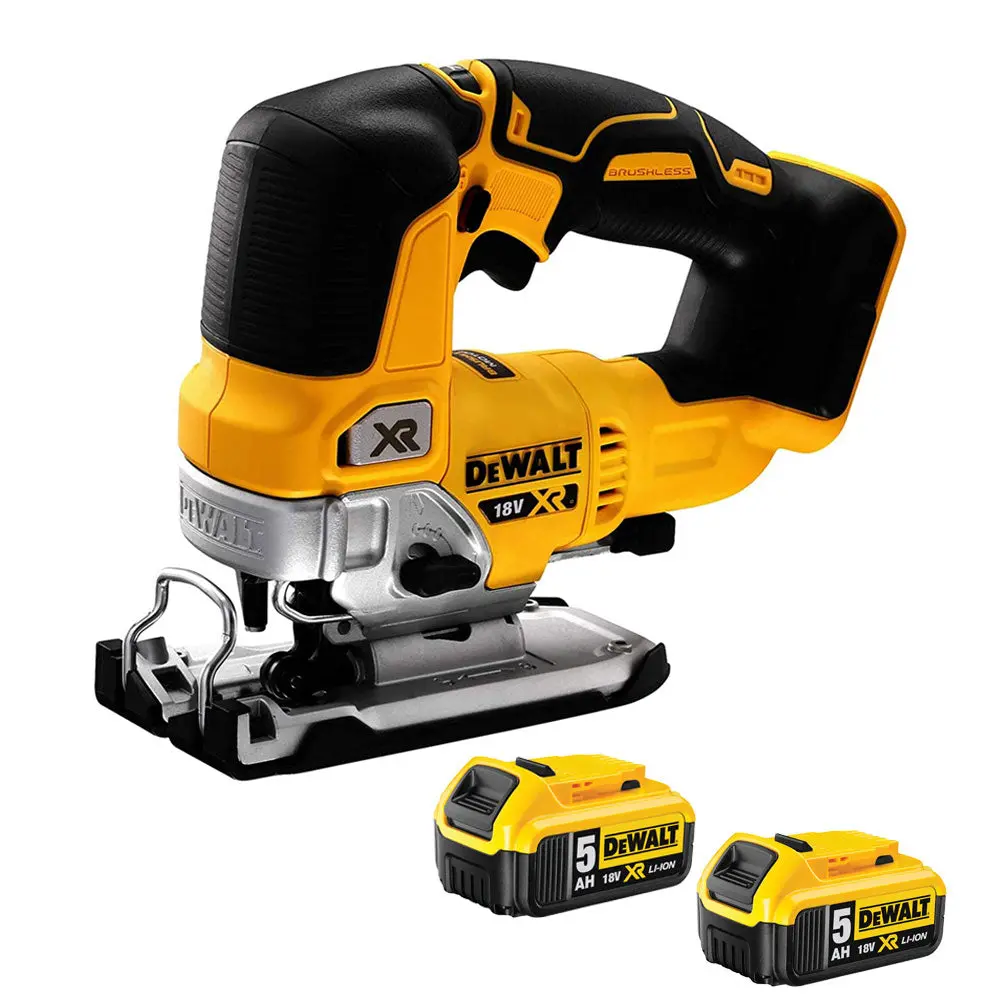 Dewalt Dcs334n 18V Brushless Top Handle Jigsaw With 2 X 5.0Ah Batteries 1