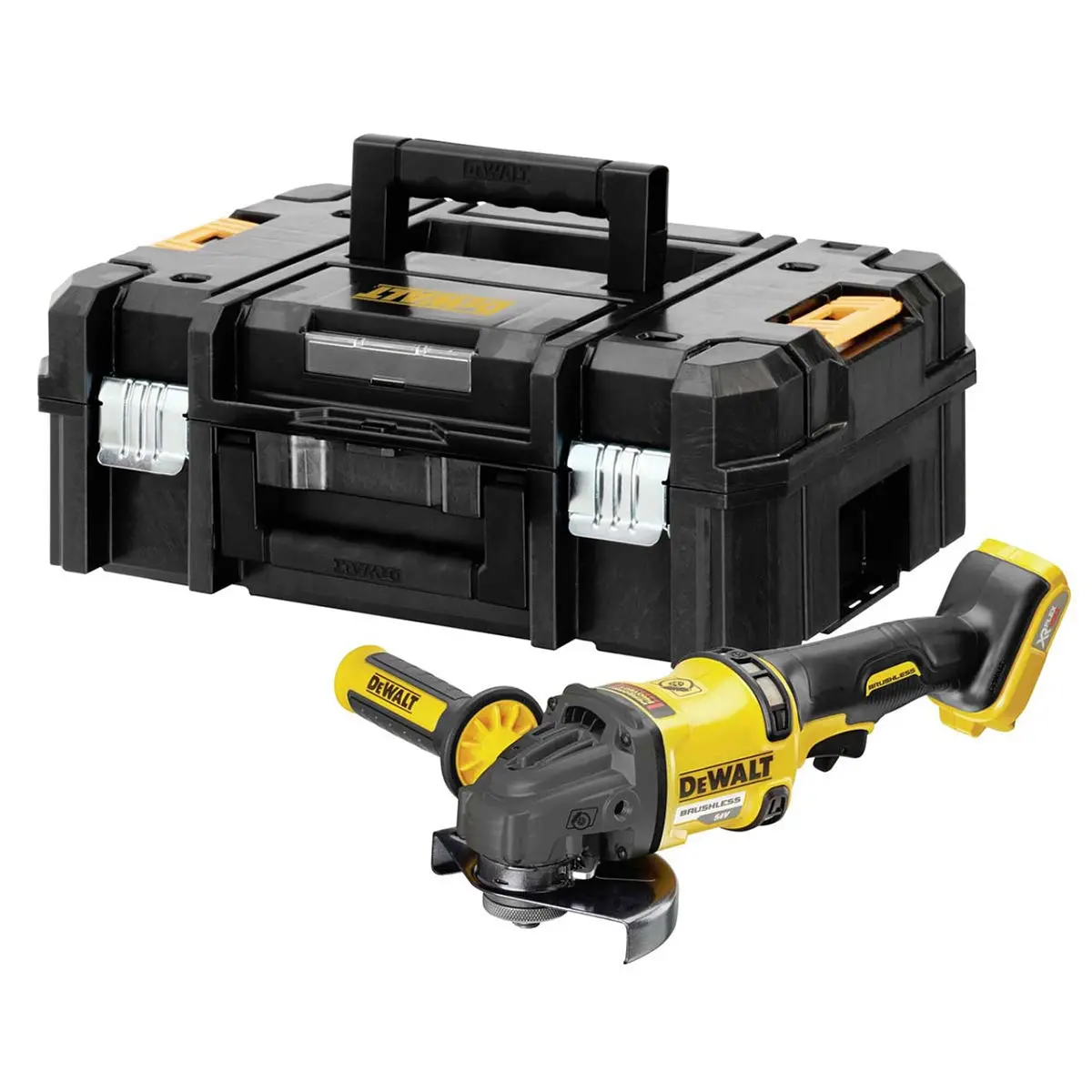 Dewalt Dcg418nt 54V Xr Flexvolt Brushless 125Mm Angle Grinder Body Only With Case 1