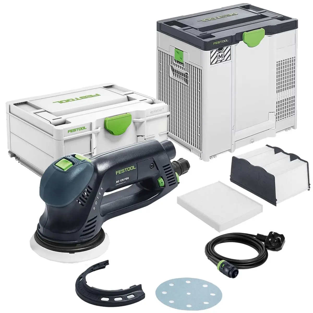 Festool Sys-Air M 230V Gb Air Purifier - 577785 With Rotex 125Mm Geared Eccentric Sander 576033 1