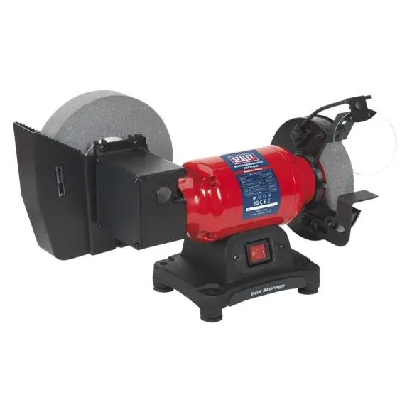Sealey Sm521 Bench Grinder Wet & Dry 200/150Mm 250W/230V 1