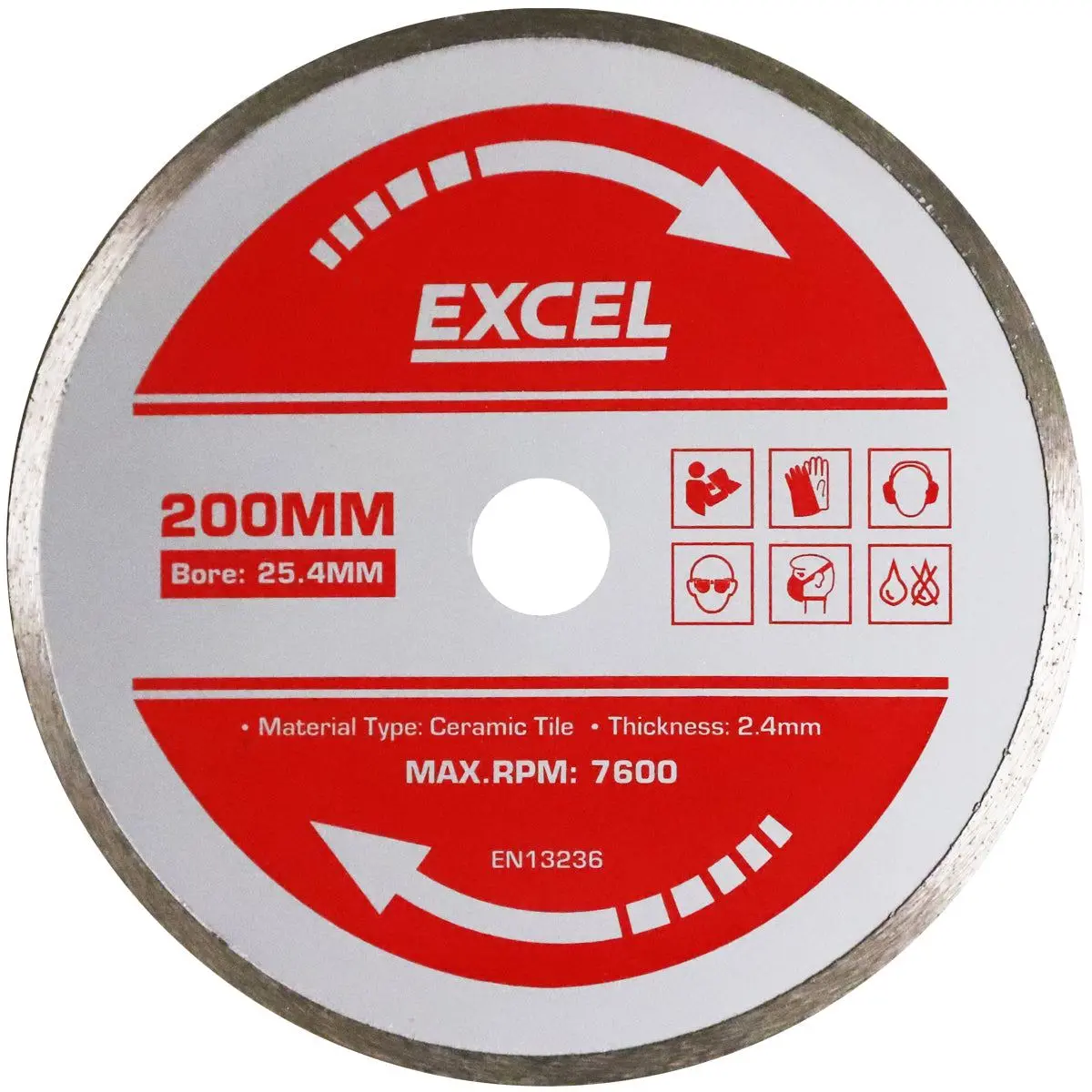 Excel 200Mm Wet Tile Cutting Diamond Blade 1