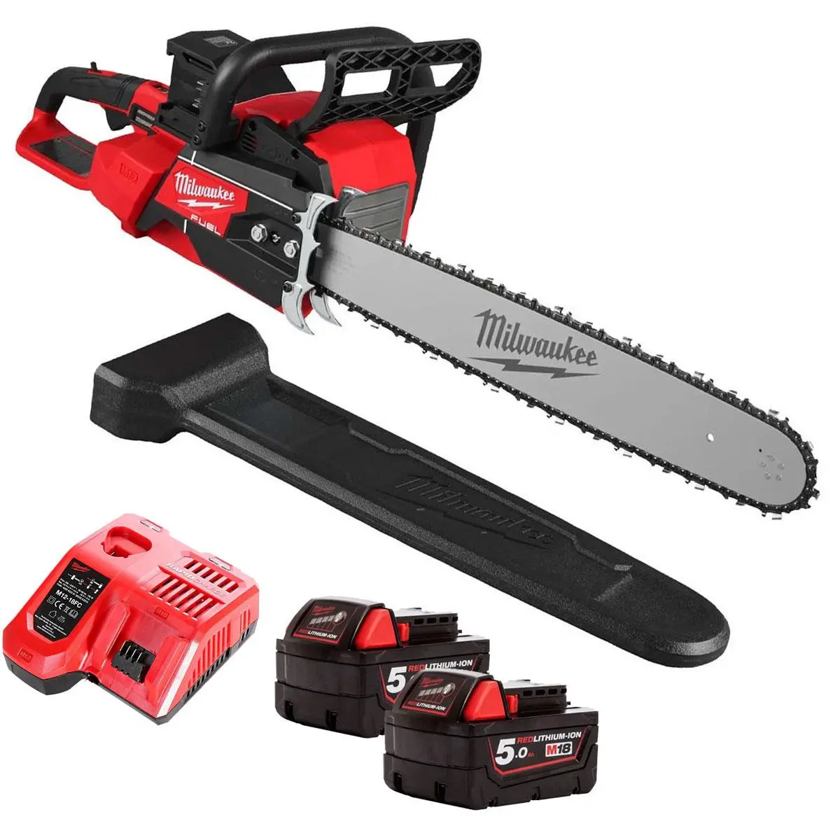 Milwaukee M18f2chs50-0 36V Fuel Brushless Chainsaw With 2 X 5.0Ah Battery & Charger 1