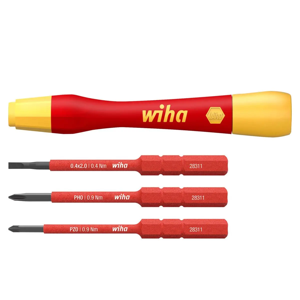 Wiha Picofinish Slimvario Electric Fine Screwdriver Set Of 4 Piece Wha-43167 1