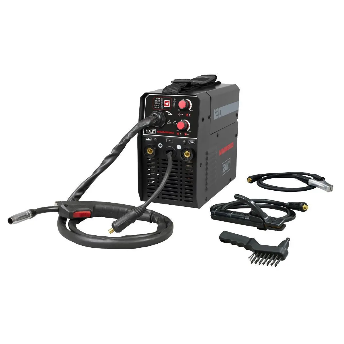 Sealey Minimig120i Mig/Tig & Mma Arc/Stick Inverter Welder 120A/230V 1