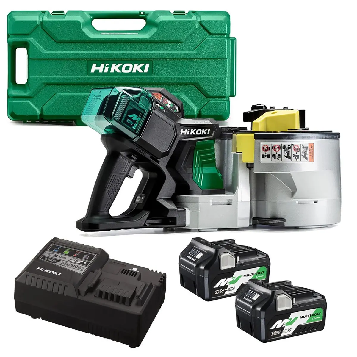 Hikoki Vb3616dajgz 36V Multi Volt Brushless Rebar Bender Cutter With 2 X 5.0Ah Batteries, Charger & Case 1