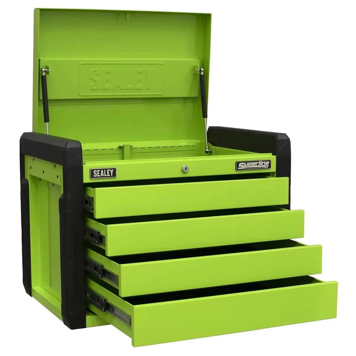 Sealey Appd4g 4 Drawer Push-To-Open Top Chest Green 1