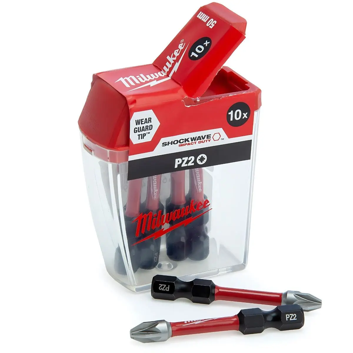 Milwaukee Shockwave Pz2 50Mm Screwdriver Bits 10 Piece Set 4932472050 1