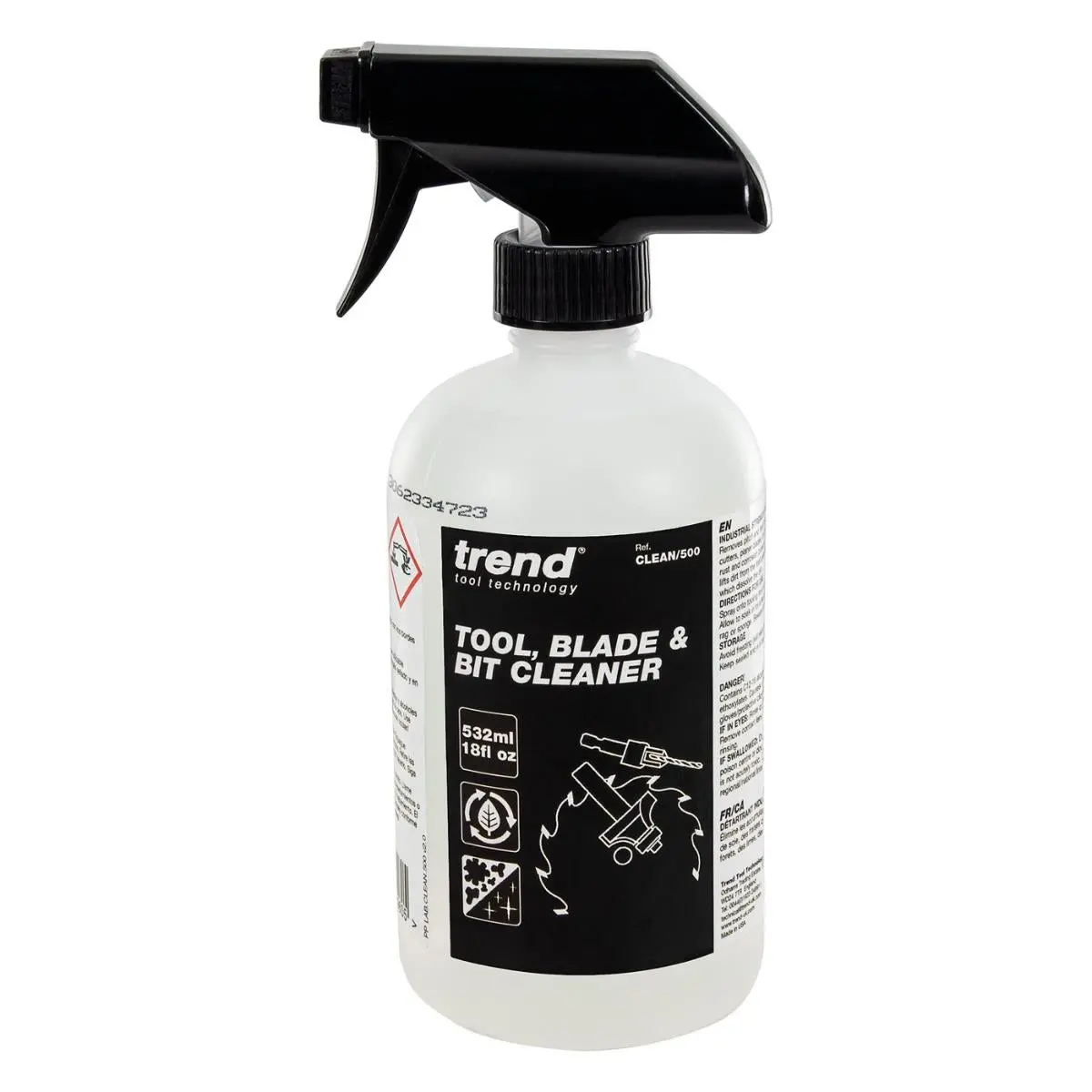 Trend Clean/500 Tool, Blade & Bit Cleaner, 532Ml 1