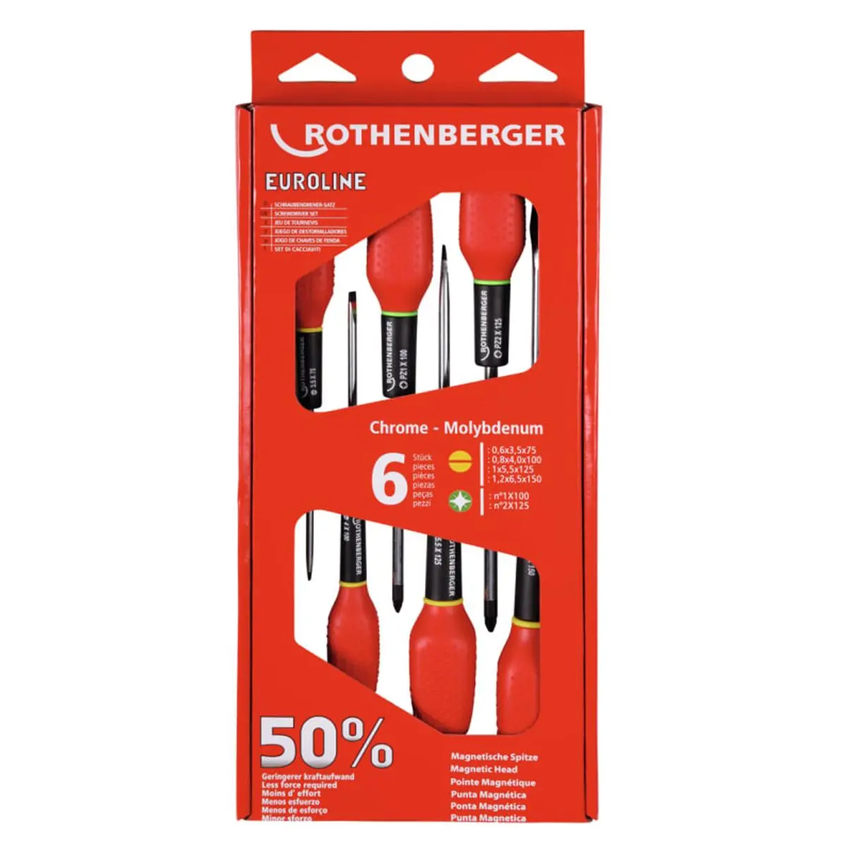 Rothenberger Euroline Screwdriver Set Of 6 Piece 73571 1