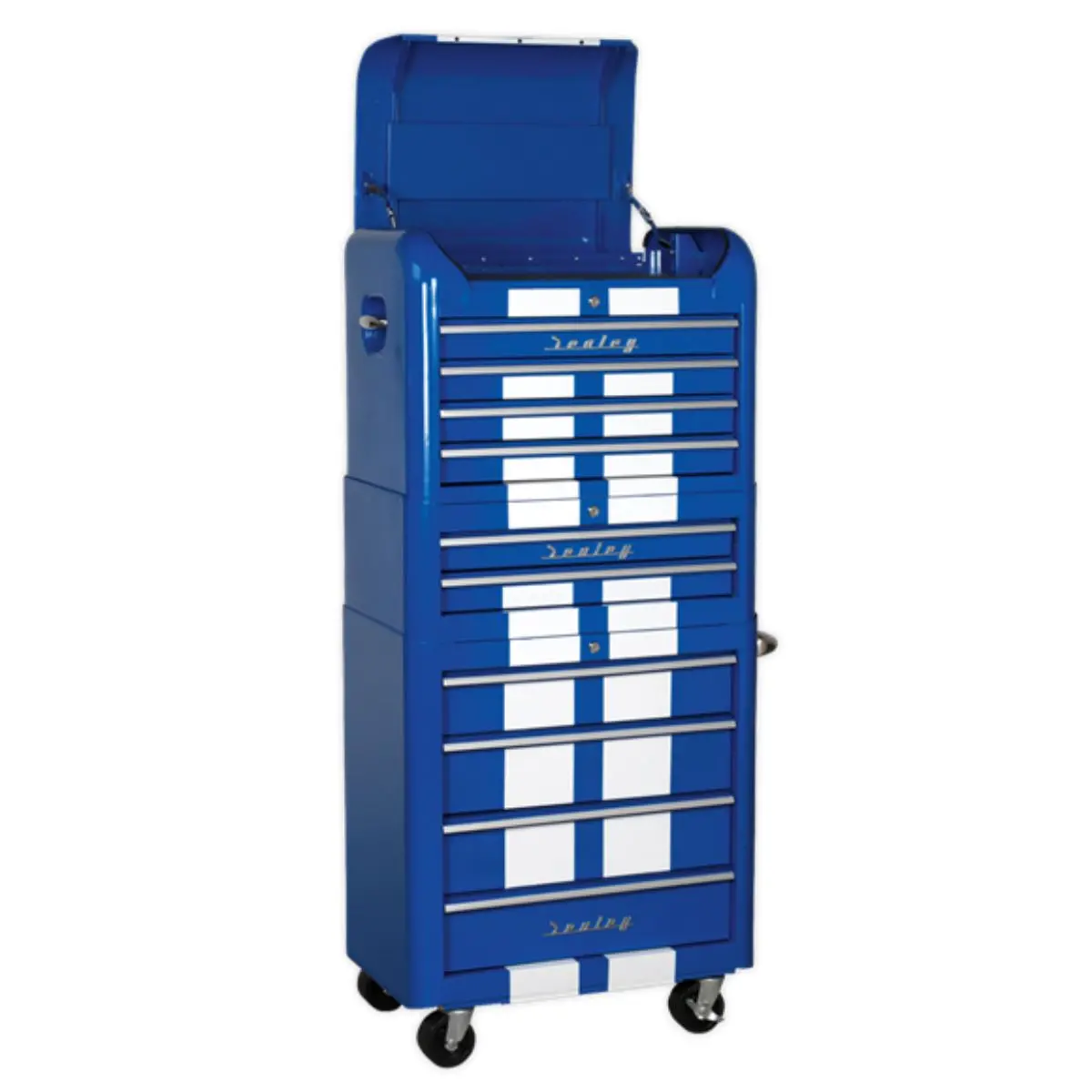 Sealey Ap28combo2bws 10 Drawer Retro Style Rollcab Blue And White 1