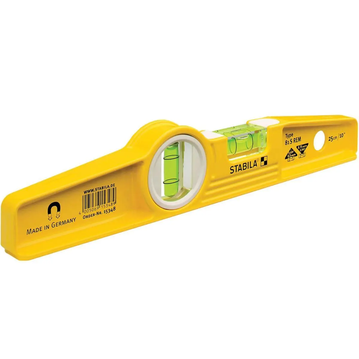 Stabila Stb81srem 25Cm Magnetic Rare Earth Torpedo Level - 15415 1