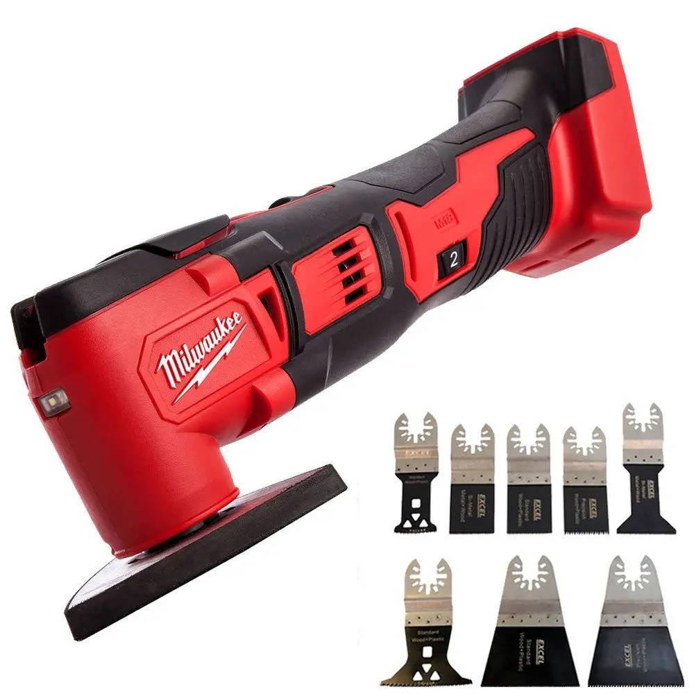 Milwaukee M18bmt-0 M18 18V Compact Multi Tool Body With 8 Piece Accessories Set 1