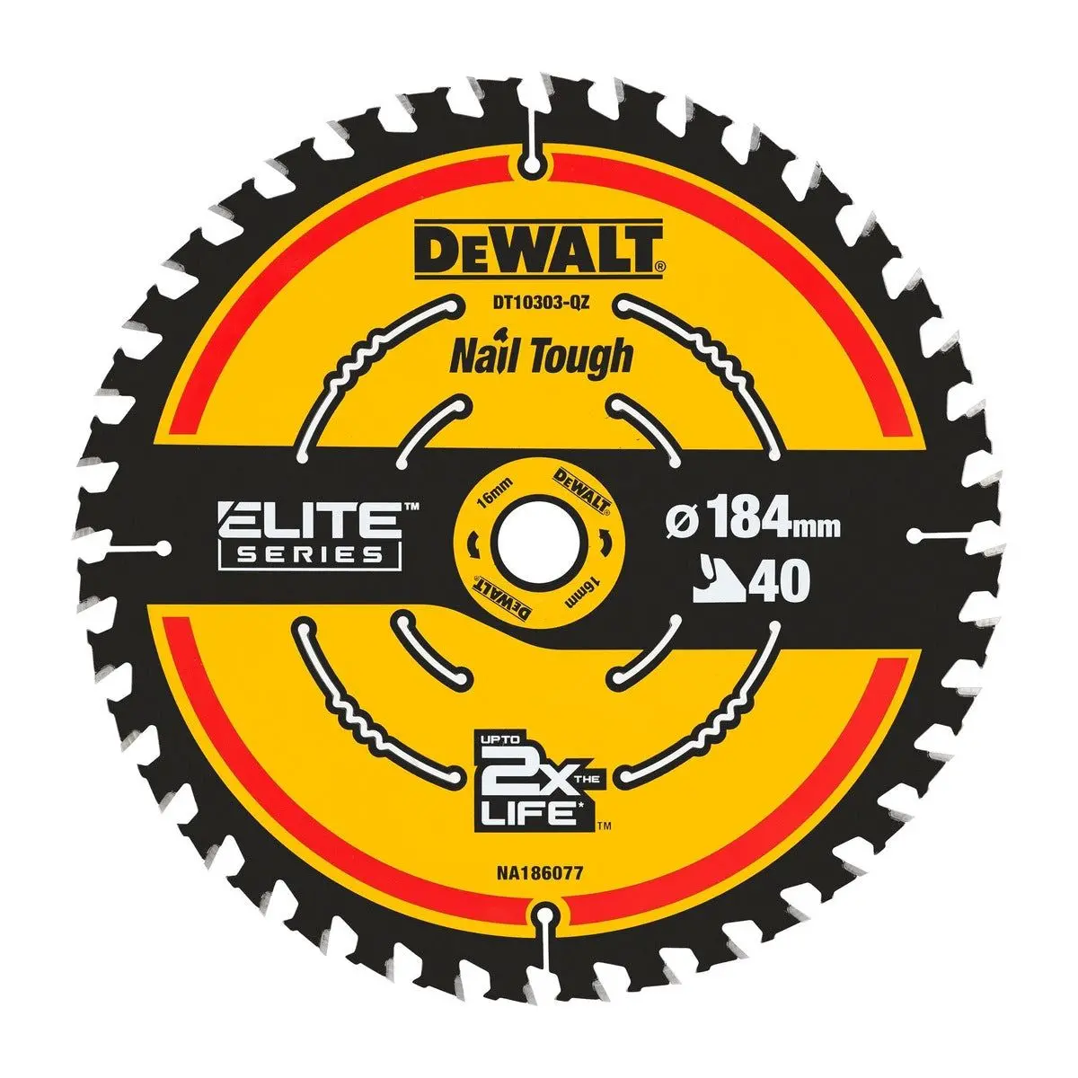 Dewalt Dt10303-Qz 184Mm 40T Extreme Framing Circular Saw Blade 1