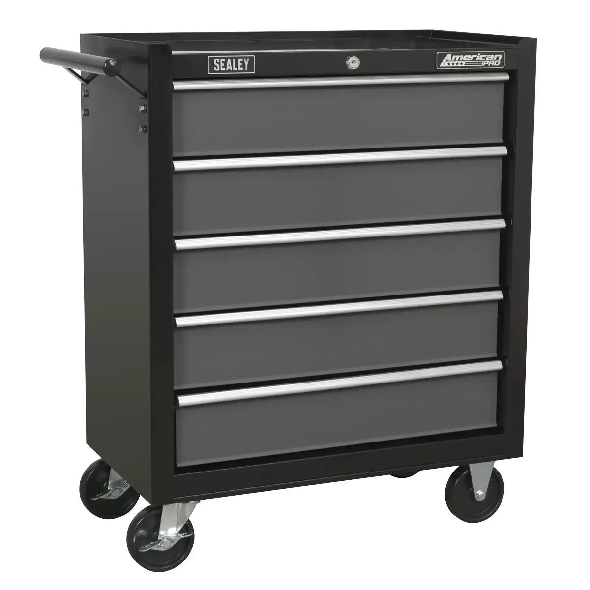 Sealey Ap2505b Rollcab 5 Drawer With Ball Bearing Runners Black/Grey 1