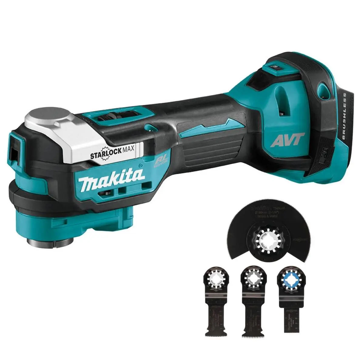 Makita Dtm52z 18V Brushless Multi Tool With 4 Piece Accessory Set 1