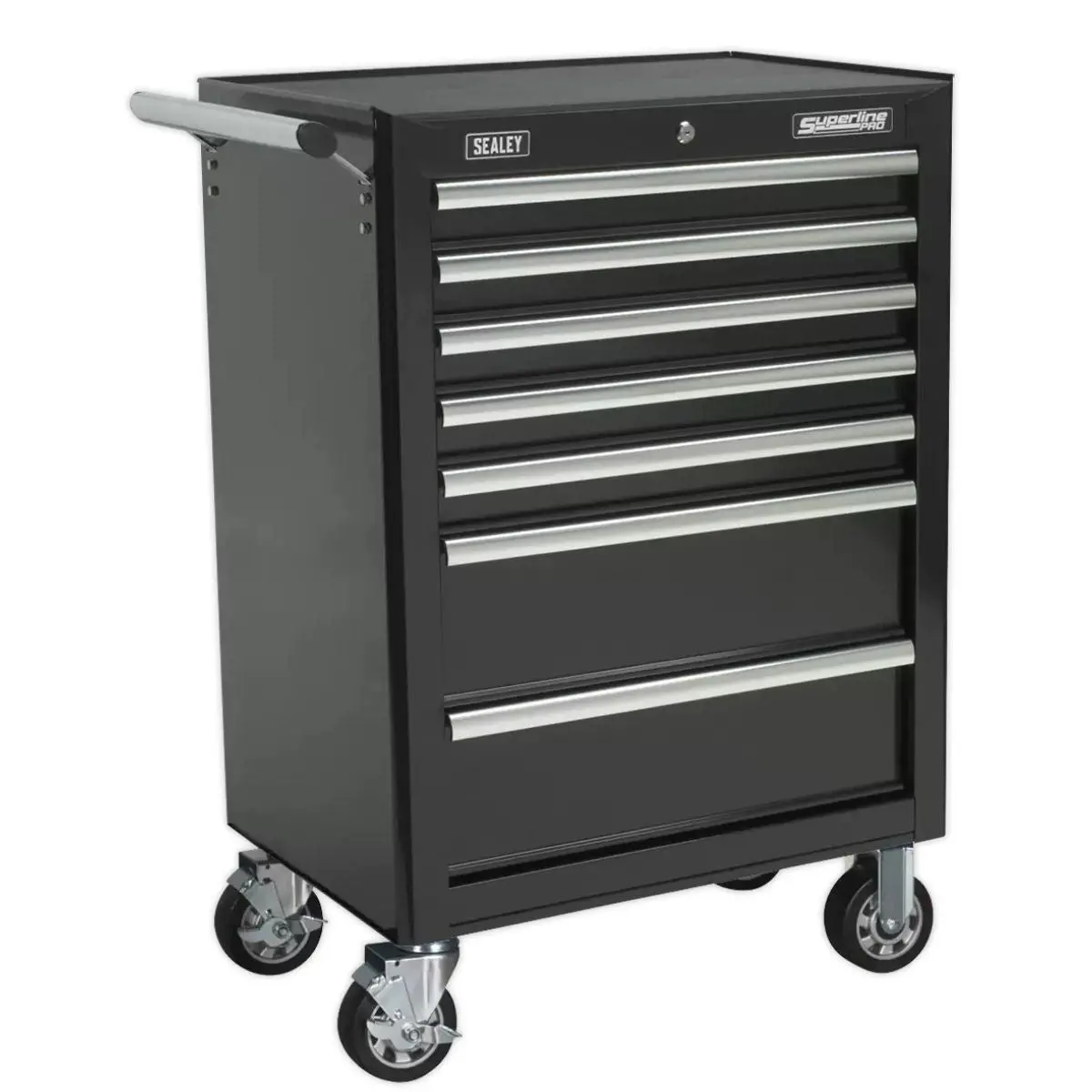 Sealey Ap33479b Rollcab 7 Drawer With Ball-Bearing Slides Black 1