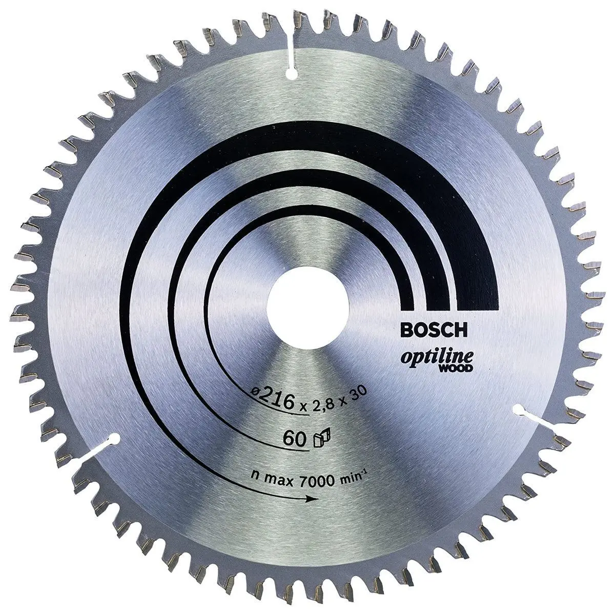 Bosch 216Mm 60T Wood Circular Saw Blade Optiline - 2608640642 1