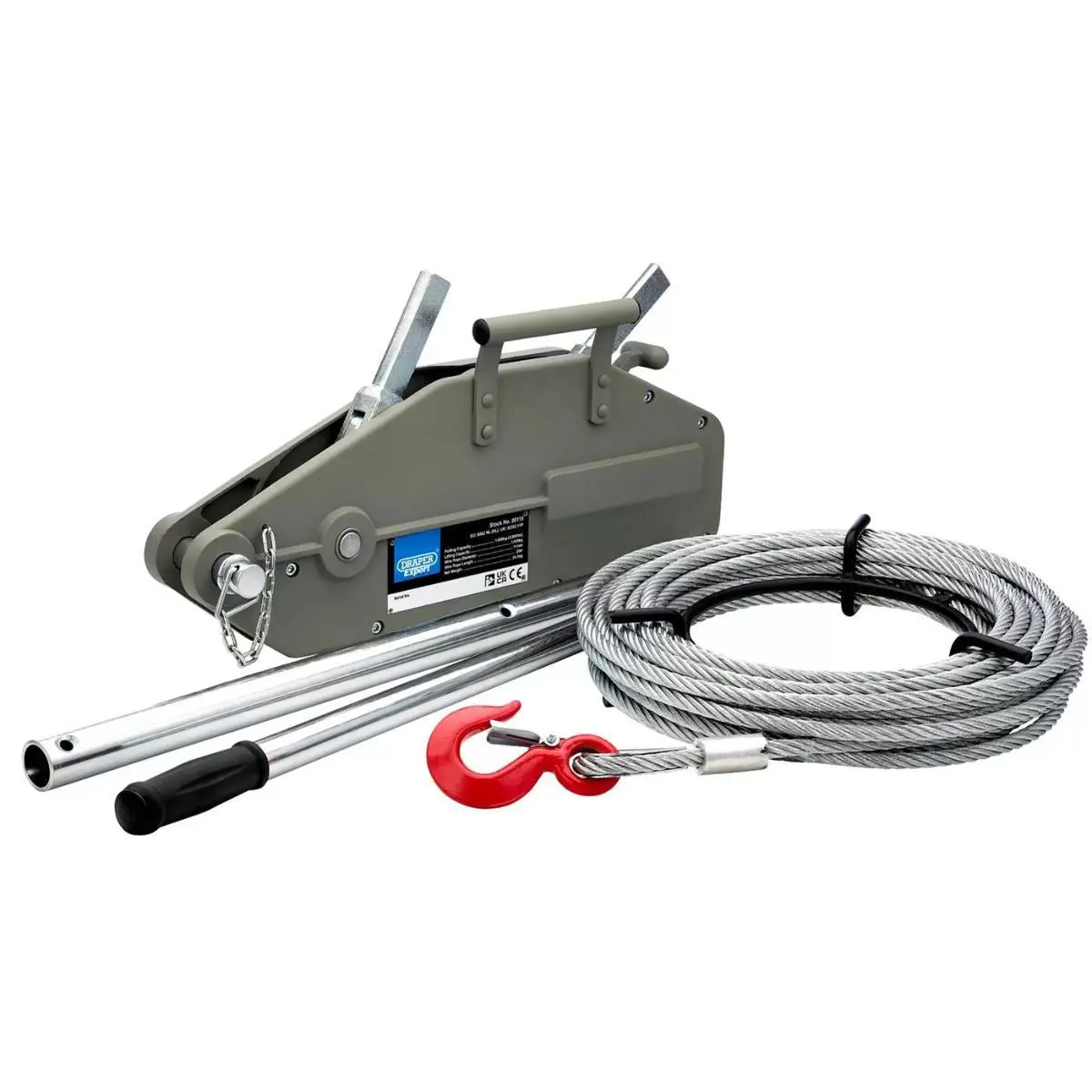 Draper Wrp16 Wire Rope Puller 1600Kg 20115 1