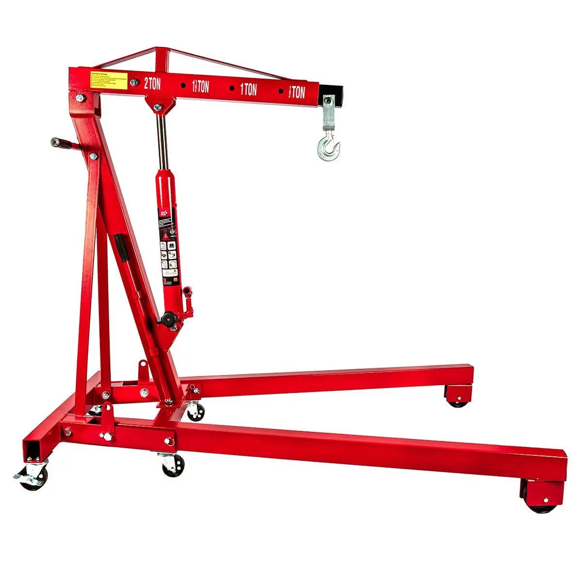 Big Red Torin 2-Ton Hydraulic Folding Engine Crane, Lifting Range 25-2240 Mm - Collection Only 1