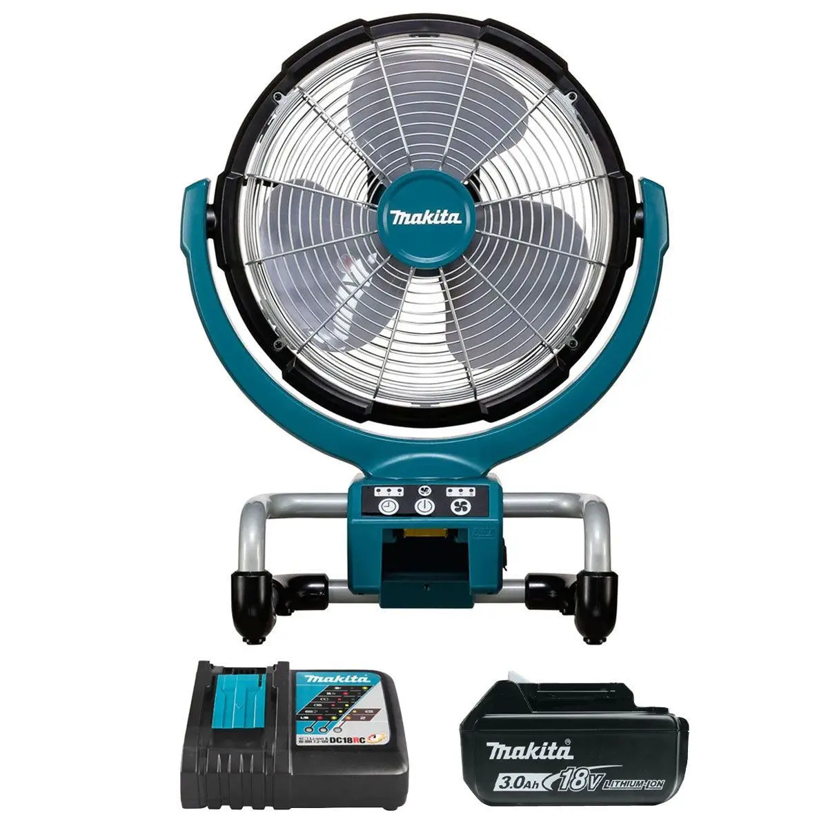 Makita Dcf300z 18V Lxt Cordless Fan With 1 X 3.0Ah Battery & Charger 1