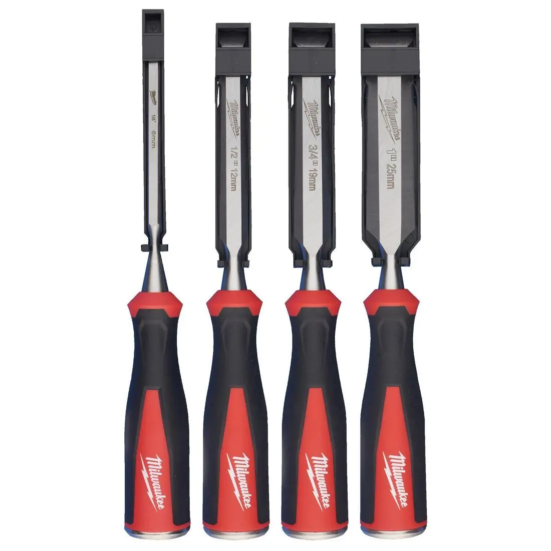 Milwaukee Beveled Edge Chisels Set 4 Piece 4932479897 - Spl 1
