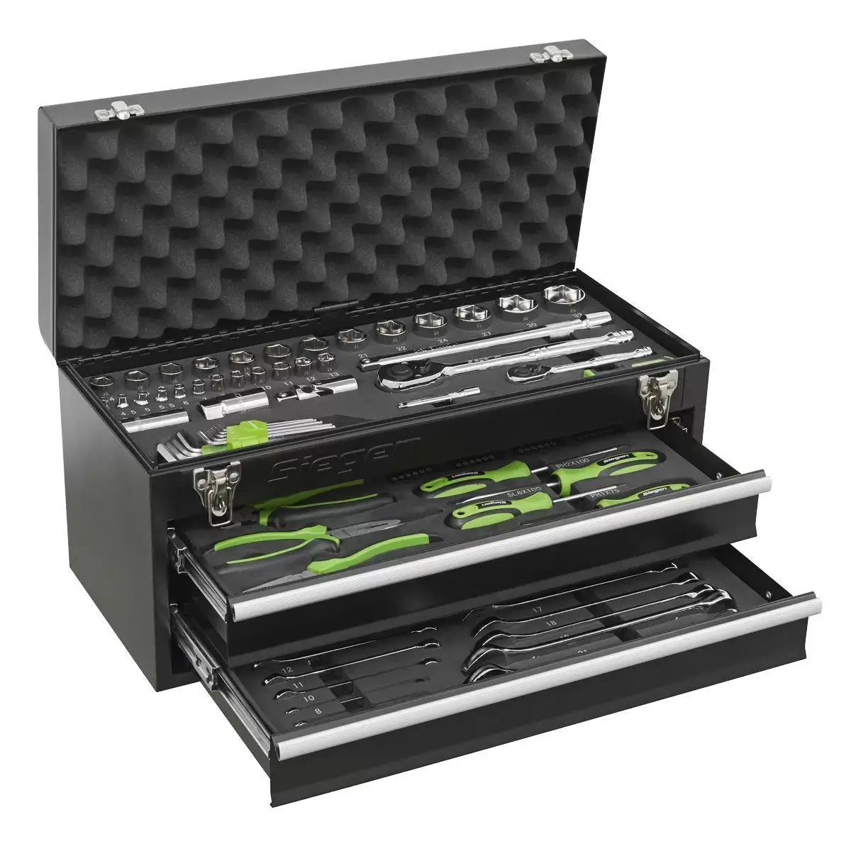 Sealey S01055 2 Drawer Portable Tool Chest With 90Pc Tool Kit 1