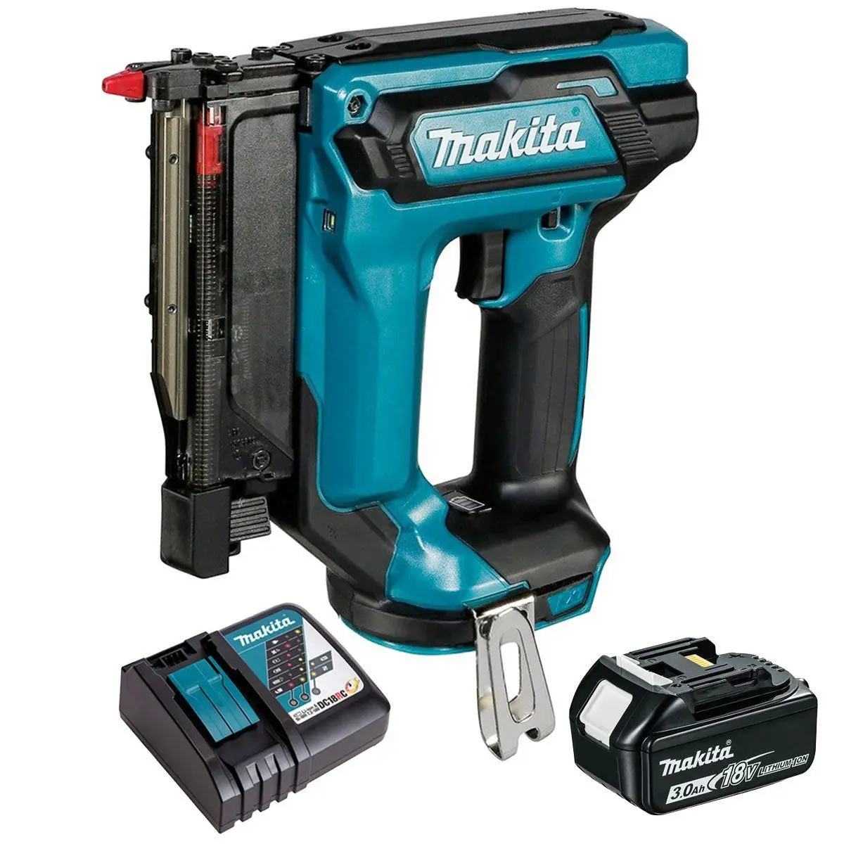 Makita Dpt353z 18V First Fix 23Ga Pin Nailer With 1 X 3.0Ah Battery & Charger 1