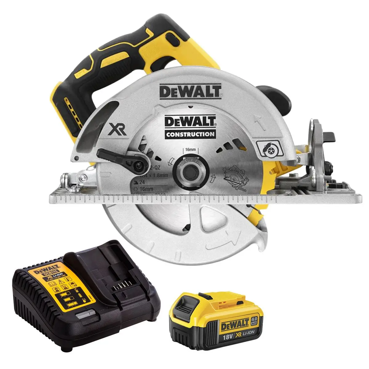 Dewalt Dcs572n 18V Brushless 184Mm Circular Saw With 1 X 4.0Ah Battery & Charger 1