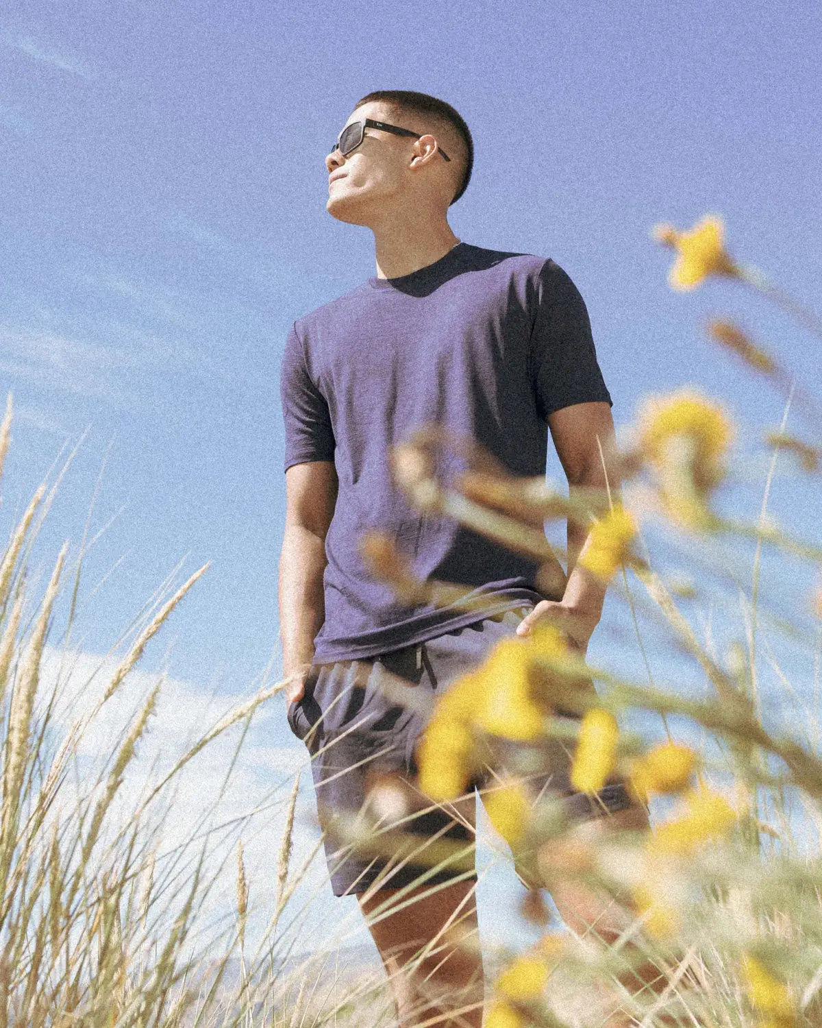 Men's 100% Merino T-Shirt - Midnight Navy Marle 1
