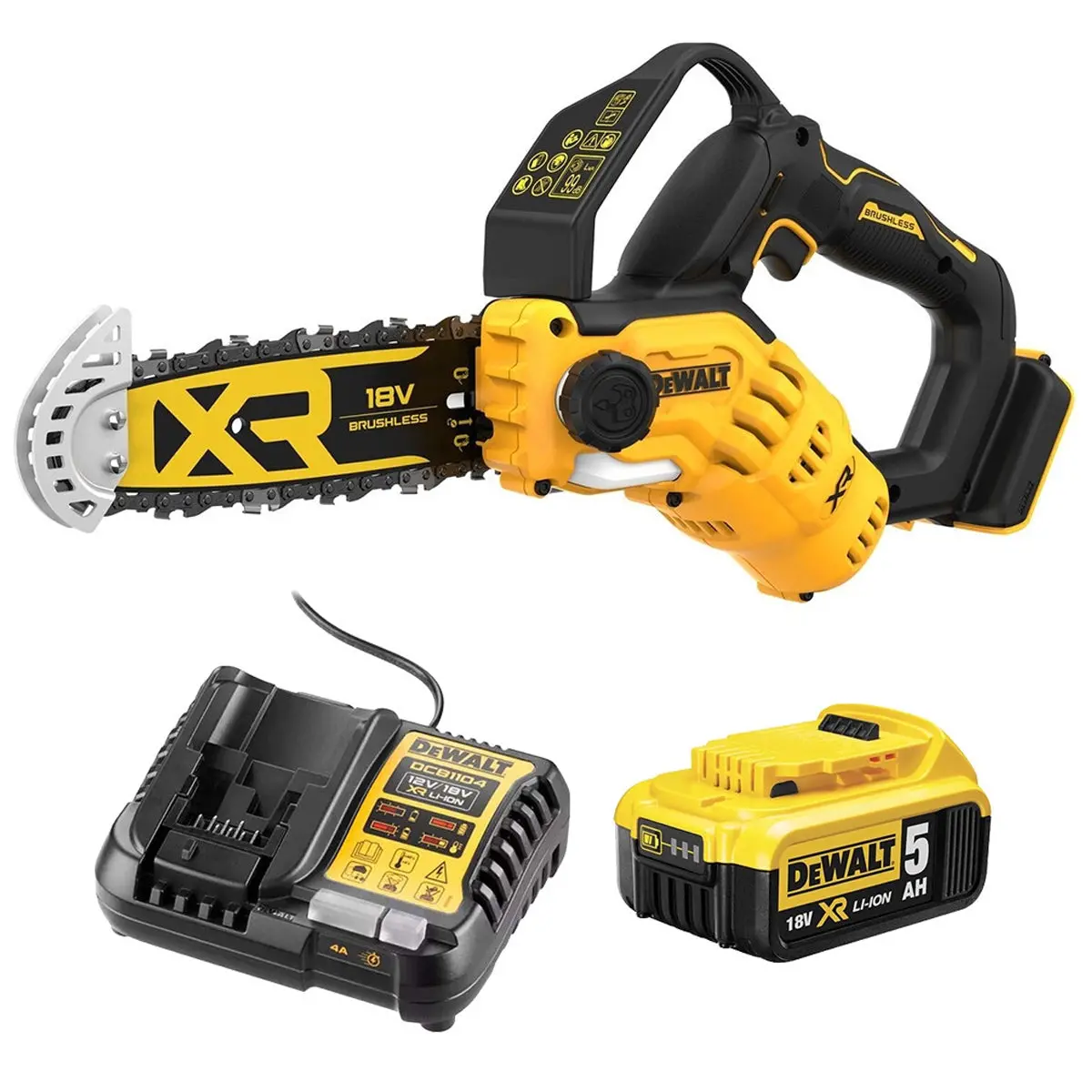 Dewalt Dcmps520p1 18V Xr Pruning Saw 20Cm With 1 X 5.0Ah Li-Ion Battery & Charger 1
