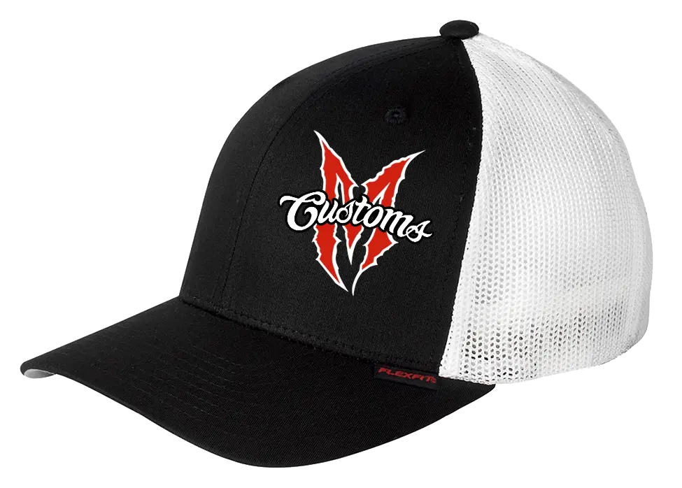 Flexfit Martin Bros Trucker Hat (Black/ White) 1