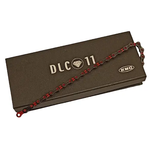 Kmc Dlc 11 Speed Chain, Black/ Red 1